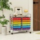 image 6 of COSTWAY 12 Drawers Utility Cart Storage Rolling Multi-color