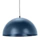 image 1 of ValueLights Stassi Navy Mushroom Dome Metal Pendant Ceiling Light | Blue
