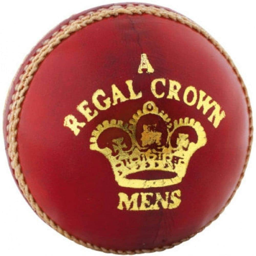 Readers Crown Cricket Ball - Red/Gold - One Size