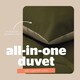 image 4 of Silentnight 10.5 Tog Seersucker Coverless Duvet and Pillowcase Set N/A | Olive/Natural | Single
