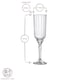 image 3 of Bormioli Rocco Florian Champagne Flutes - 210ml - Blue - Pack of 6
