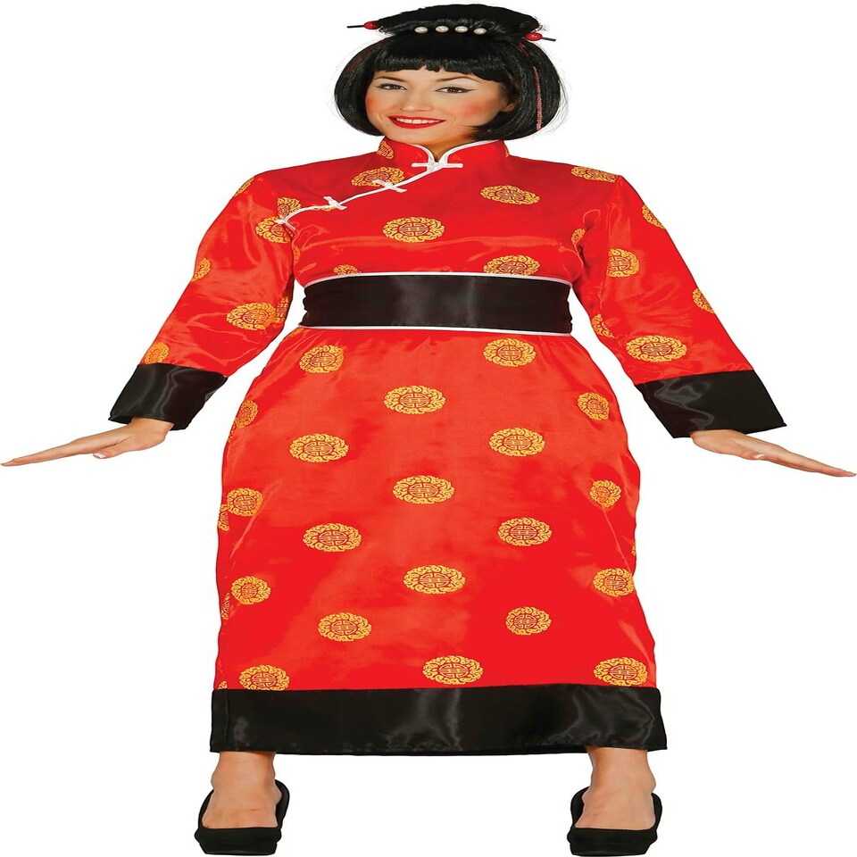 image 1 of Fancy Dress Adult China Dress - L