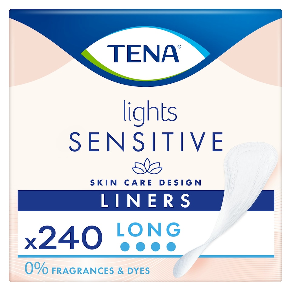 image 1 of TENA Lights Sensitive Long Single Pack 240 Incontinence Liner
