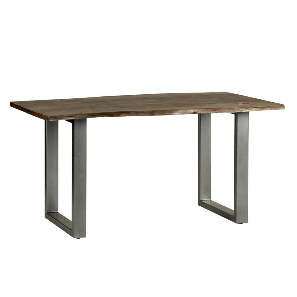 image 1 of Medium Sized Dining Table Linden Live Edge Brown