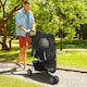 image 6 of PawHut Pet Stroller Pushchair Carrier for Cat Puppy with 3 Wheels Black