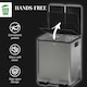 image 10 of HOMCOM 2 x 20L Dual Kitchen Bin Pedal Bin for Recycling and Waste Gold | 40L