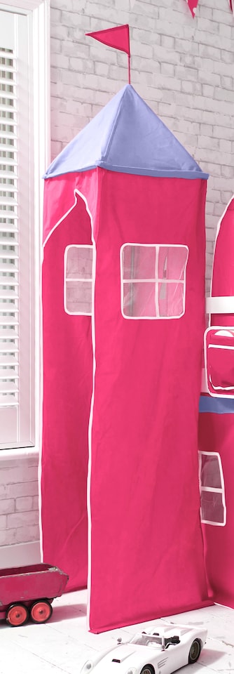 image 1 of Tent, Tower & Tunnel for Midsleeper Cabin Bed in Pink
