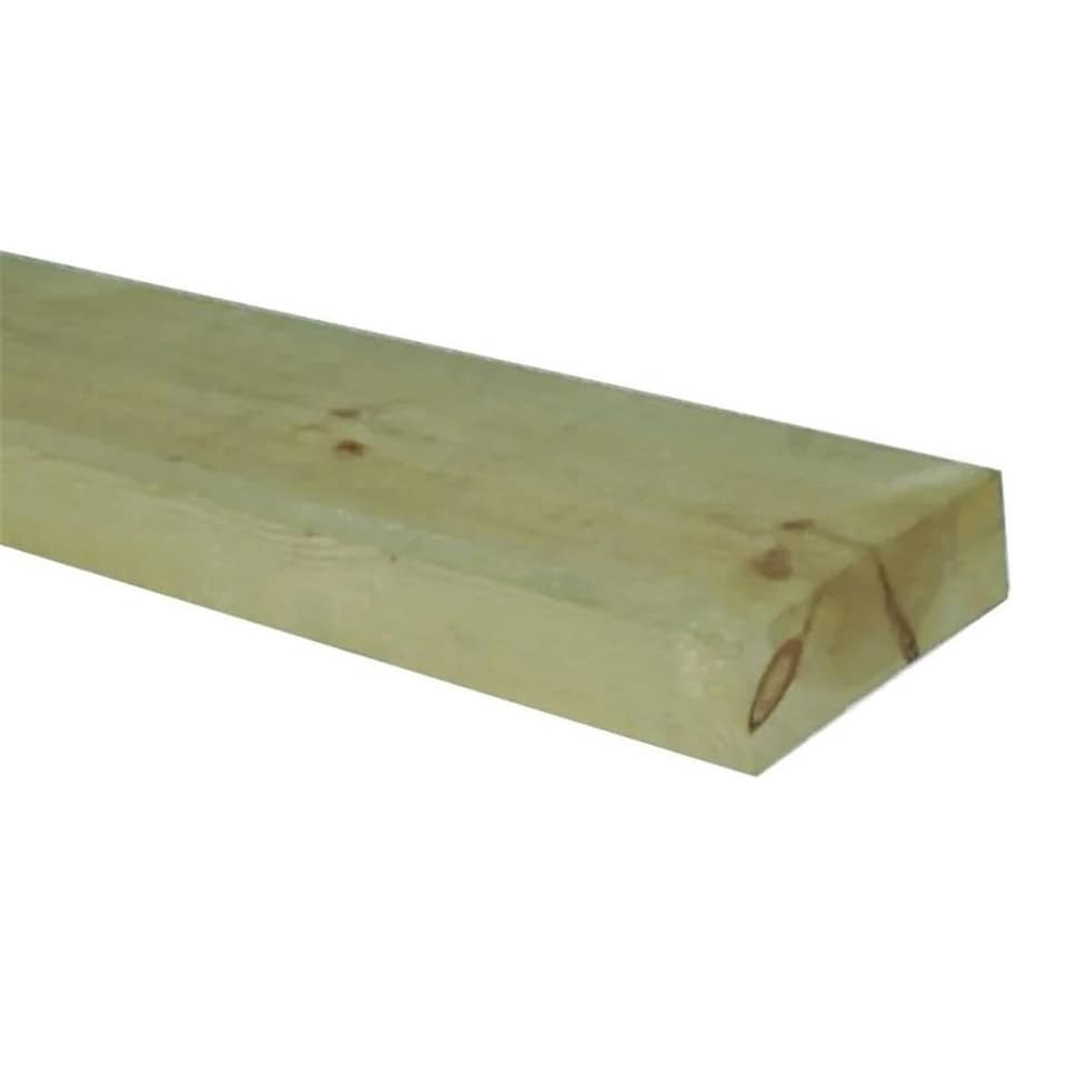 image 1 of PACK OF 15 (Total 15 Units) - 47mm x 100mm (4" x 2") Sawn Timber Carcassing Green Pressure Treated - 3.6m Length