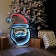 image 5 of 60cm LED Infinity Light Standing Santa Decoration with Wooden Base
