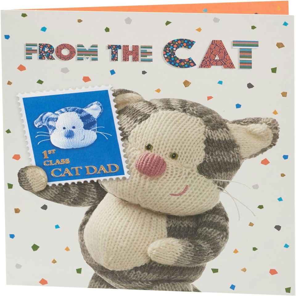 image 1 of Boofle with Stamp from The Cat Father's Day Card