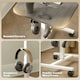image 6 of HOMCOM Standing Desk Mobile Overbed Table w/ Wheels for Home Office Grey