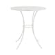 image 6 of Charles Bentley Rustic Metal Garden Bistro Set - Leaf Design | White | White