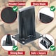 image 6 of SPARES2GO Kindling Splitter Log Wedge Heavy Duty Wood Splitting Firewood Timber Mounted Chisel (Large)