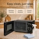 image 4 of EMtronics 20L 700W Microwave - Black