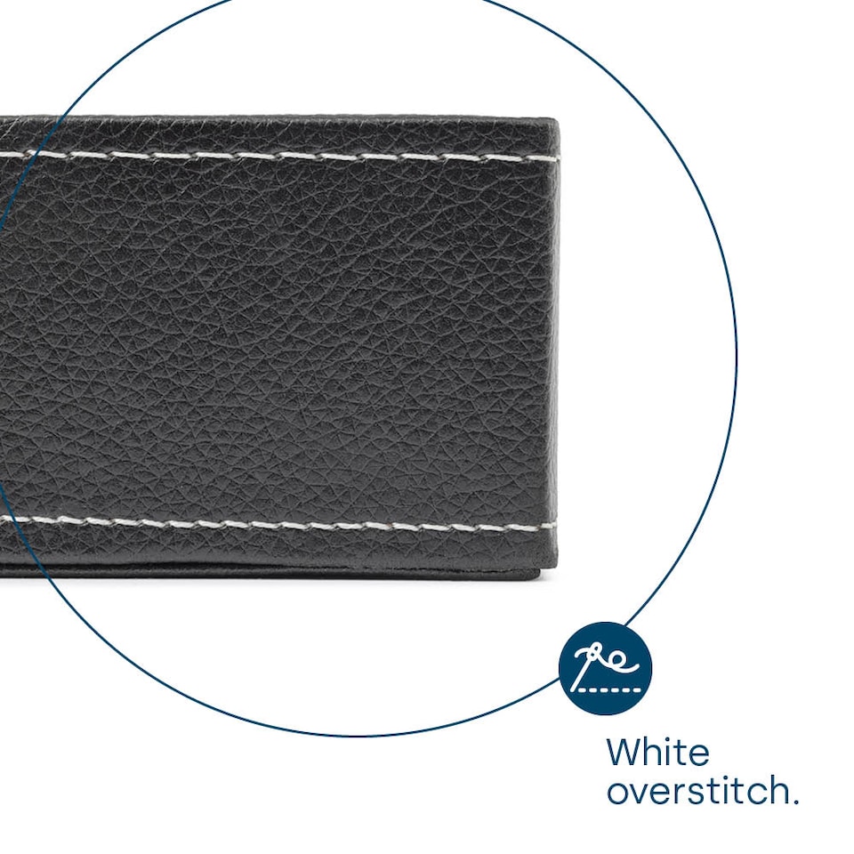 image 1 of Leather-look Valet Organiser Black