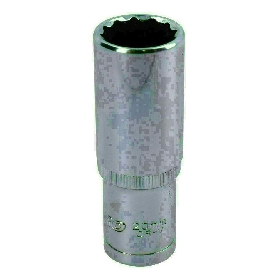 image 1 of 20mm 1/2in Drive Double Deep Long Reach Metric Socket 12 Point Sided Bi-hex