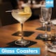 image 2 of Harbour Housewares 12pc Rectangle Glass Placemats & Square Coasters Set - 30cm x 20cm - Marble | White | Marble