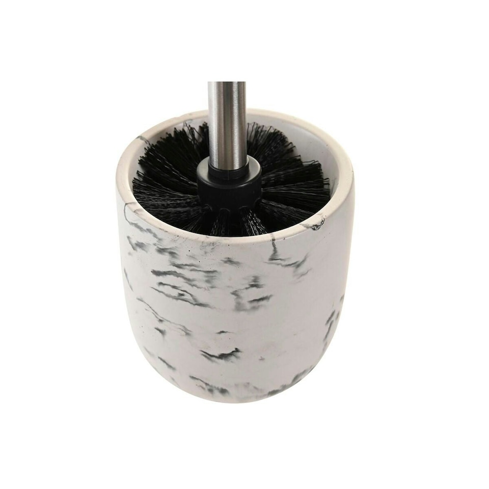 image 1 of Toilet Brush DKD Home Decor Black Cement White 10 x 10 x 36 cm Black