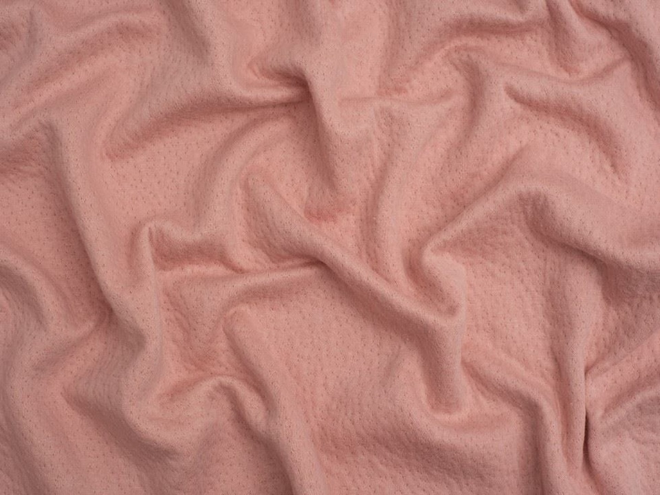 Minerva Core Range Pink Double Layer Cotton Sweater Knit Stretch Fabric for Dressmaking, 150cm / 59" Wide - per metre
