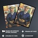 image 2 of Portrait of Pere Tanguy Van Gogh Vintage Framed Wall Art Print 12X16"