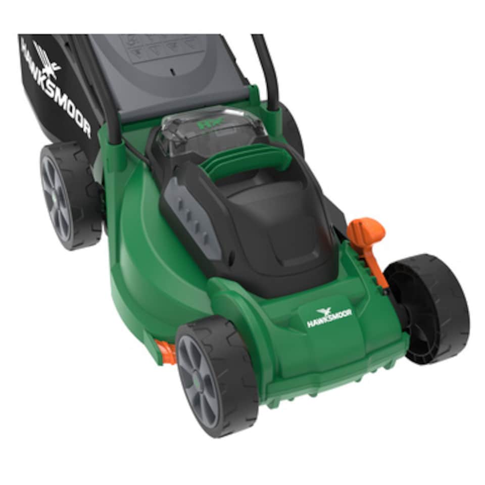 image 1 of Hawksmoor 18V Cordless Lawnmower & Grass Trimmer Kit 1 x 4.0Ah