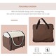 image 2 of PawHut Folding Fabric Soft Pet Crate Dog Cat Travel Carrier Cage