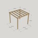 image 4 of Garden Pergola - Wood - L300 x W420 x H270 cm - Light Green