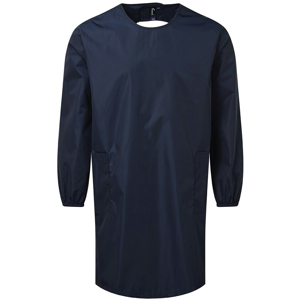 image 1 of Premier Unisex Adult All Purpose Long-Sleeved Gown - Navy - S-M