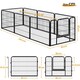 image 3 of Yaheetech 8 Metal Dog Playpen Panels, 80 × 60 cm Black