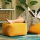 image 3 of icon Theo Beanbag Footstool Corduroy Ochre Yellow Yellow
