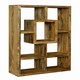 image 1 of Yoga Straight 100 cm Wide Mango Bookcase - Mango Wood - L35 x W100 x H175 cm - Mango Light Finish Brown