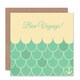 image 1 of Bon Voyage Abstract Ocean Waves Sailor Goodbye Card