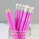image 1 of Personalised Heart Motif Pink Pencils