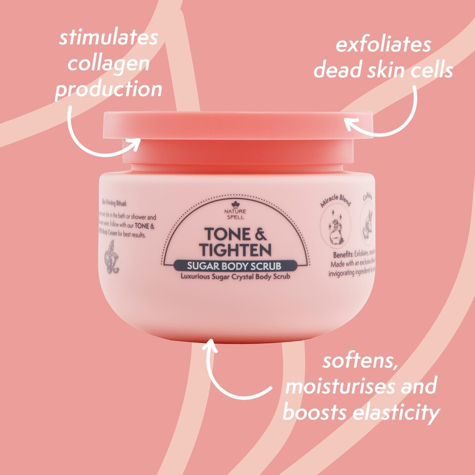 image 1 of Nature Spell Tone & Tighten Sugar Crystal Body Scrub