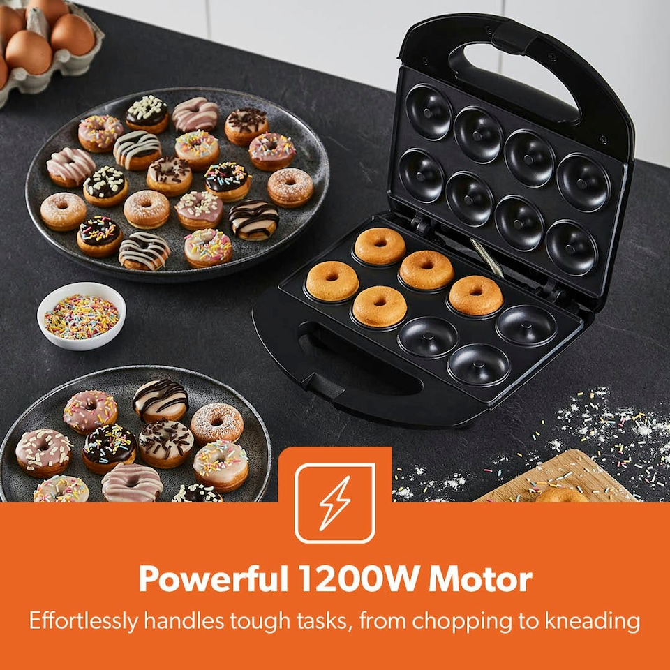 image 1 of GEEPAS 750W Doughnut Maker Machine, 8 Hole