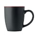 image 2 of MidOcean Lim Two Tone Ceramic 0.29L Mug - Black/Red - One Size