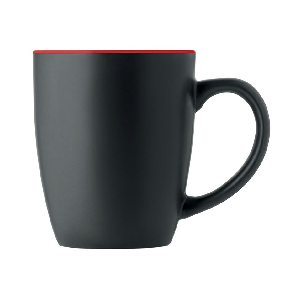 image 1 of MidOcean Lim Two Tone Ceramic 0.29L Mug - Black/Red - One Size
