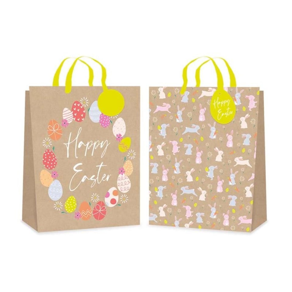 image 1 of Single Floral Design Medium Easter Gift Bag