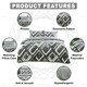 image 3 of Harlow Printed Duvet Cover Set Reversible Polycotton Beddings Grey | King