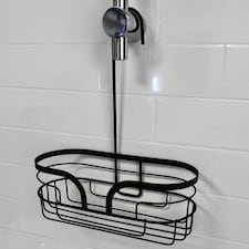 Showerdrape Dante Black Mini Shower Caddy | Black | 1