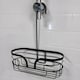 image 1 of Showerdrape Dante Black Mini Shower Caddy | Black | 1