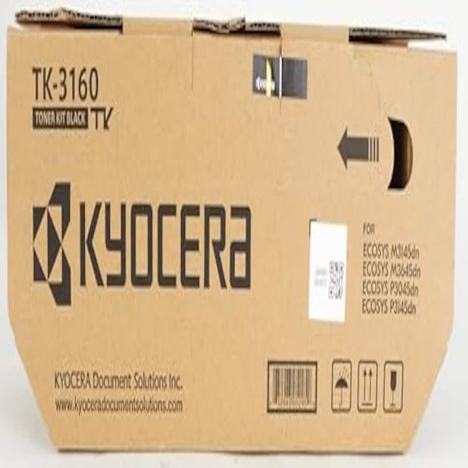 image 1 of Kyocera TK-3160K Toner Black, Original Premium Cartdrige 1T02T90NL0. Compatible ECOSYS P3045dn, M3145dn