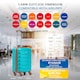image 3 of 55x40x20cm Ryanair (Priority) TUI, Carry on Cabin Suitcase Hard Shell Approved for 60+ Airlines Blue | Aqua/Tan | Cabin Bag