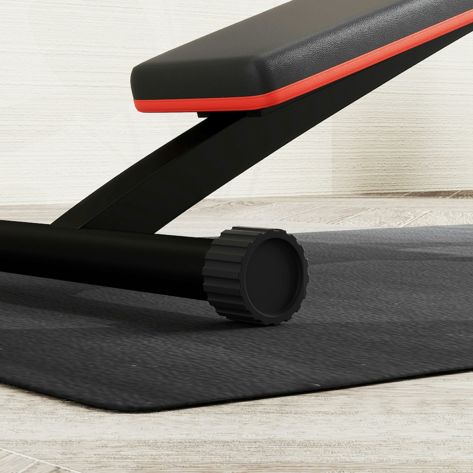 image 1 of HOMCOM Thick Equipment Mat Gym Exercise Fitness Workout Tranining Bike Protect