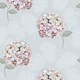 image 2 of Hydrangea Harmony Wallpaper in Soft Blue Multi