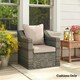 image 10 of Outsunny Garden Chair Cushion with Seat & Back Pad, CUSHION ONLY 