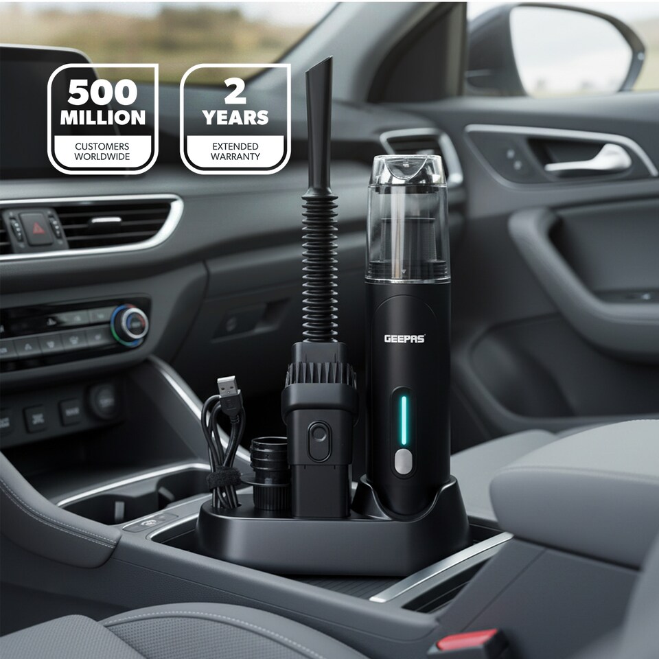 image 1 of GEEPAS 4-in-1 Cordless Handheld Car Vacuum Cleaner