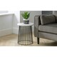 image 1 of White Classic Marble Round Lamp Table White