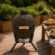 Kamado 13" Ceramic BBQ Grill Smoker Charcoal Cooking Oven Portable