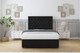 image 1 of Sloomy Montana Black Plush Ottoman Bed With Mattress With 26" Strutted Headboard 4' Small Double